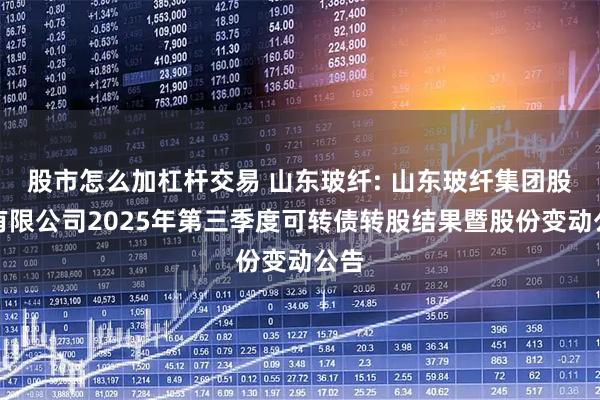 股市怎么加杠杆交易 山东玻纤: 山东玻纤集团股份有限公司2025年第三季度可转债转股结果暨股份变动公告
