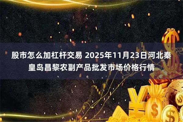 股市怎么加杠杆交易 2025年11月23日河北秦皇岛昌黎农副产品批发市场价格行情
